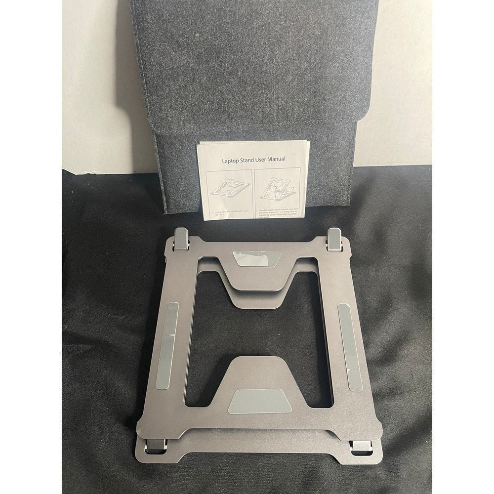 Samdray Adjustable Laptop Stand Aluminum Foldable Double Layer with‎ Felt Sleeve